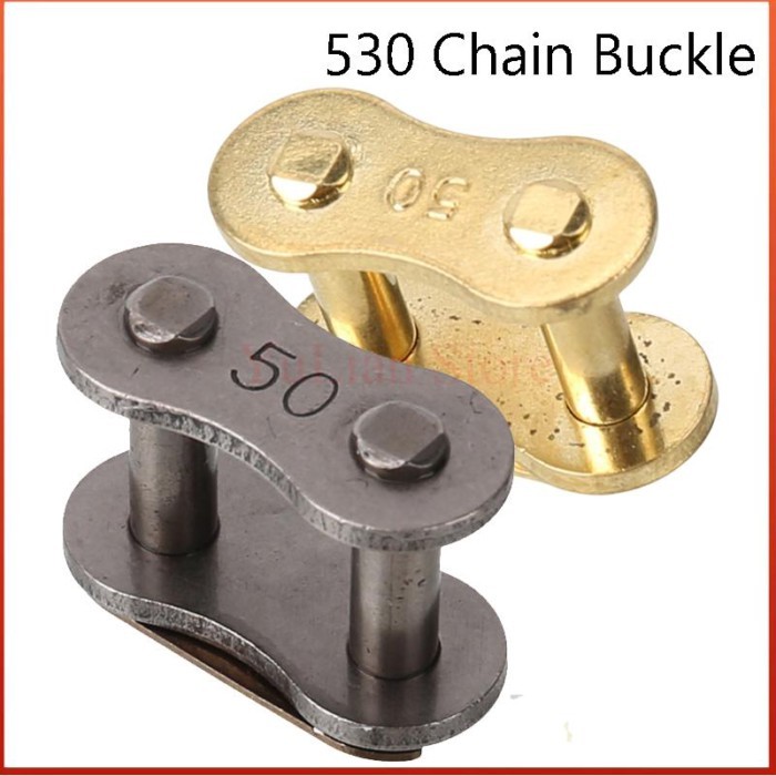 Motorcycle Chain Buckle Link 530 Chain Connector with Chain Lock Main Joint Link