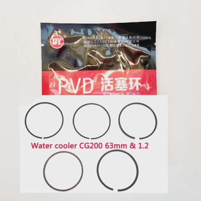 Engine Longcin CG200 TG210 63mm Pison Rings 1.2 For ATV Motorcycle Dirt Pit Bike Racking Tricycle
