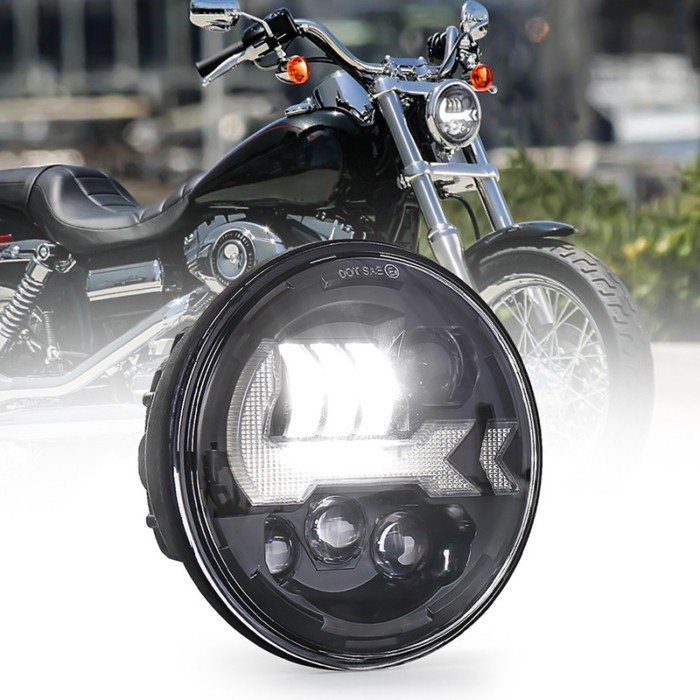 OVOVS Wholesale Led Motorcycle Headlight 5.75 Inch Led Headlight Daymaker Led Headlight 5.75