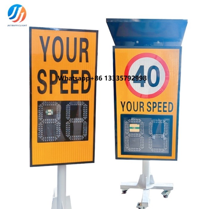 Factory Direct Radar Speed Sign with Customized Shaped Solar Powered Traffic Radar Speed Detector f