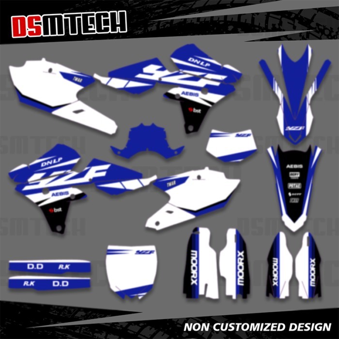 DSMTECH Motorcycle Stickers Graphics Decals Backgrounds Kits For Yamaha YZF250 2014-2018 YZF250X WR