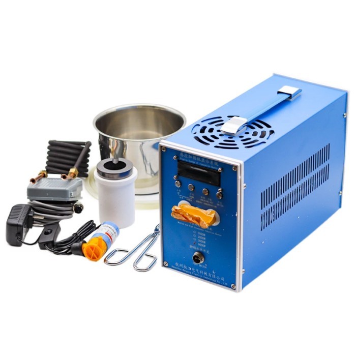 6000W High-frequency Induction Heating Machine ZVS Induction Heater Silver Gold Melting Furnace 220