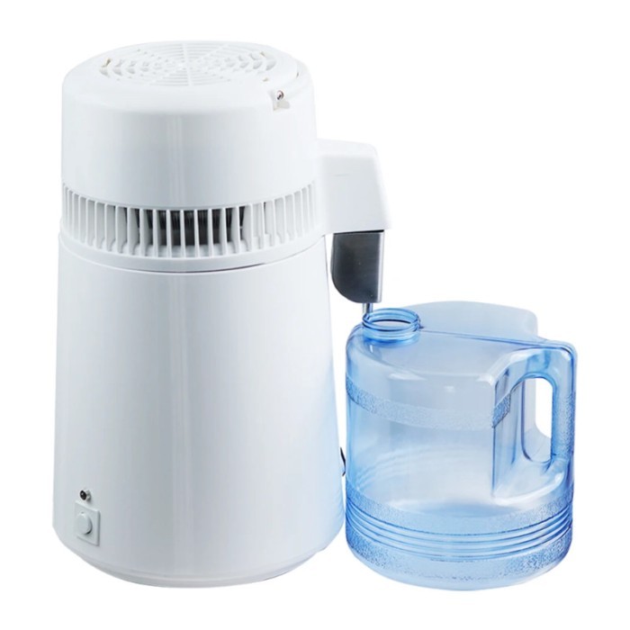 750W 4L Water Distiller Purifier Filter Dispenser Heating Drinking Bottle Softener 304 Stainless Di