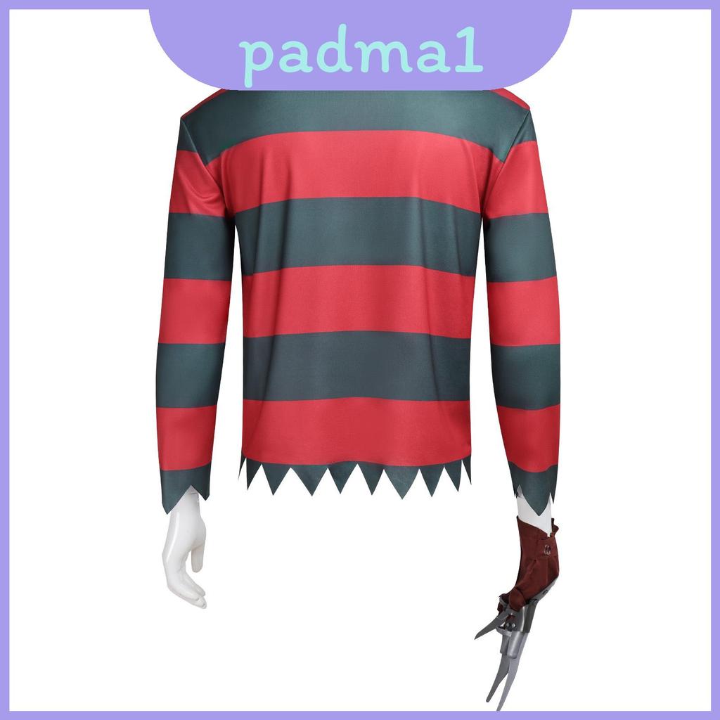 เสื้อคอสเพลย์ Freddy Krueger สำหรับงานปาร์ตี้ฮาโลวีนและเกมส์การแต่งตัว