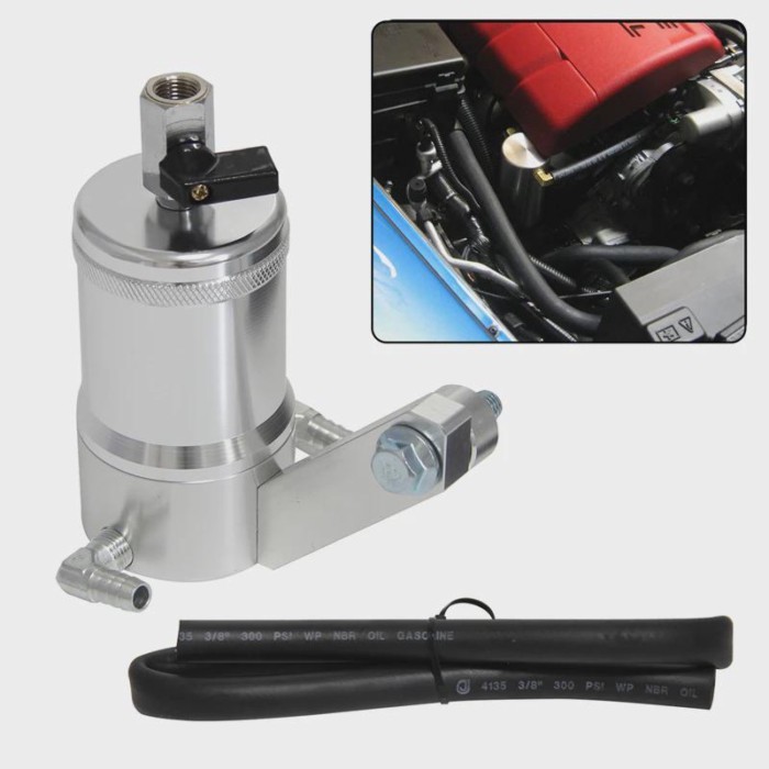 Oil Catch Can Tank Aluminum For 05-12 Chevrolet Chevy Corvette LS2 LS3 LS7 Z06