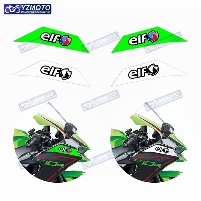 For Kawasaki ZX-10R ZX10R ZX 10R Motorcycle Accessories Sticker Head Fairing Decoration Waterproof