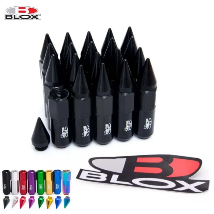 20PCS Blox M12X1.5/ M12X1.25 High Quality Aluminium Extended Tuner Wheels Rims Lug Nuts With Spike