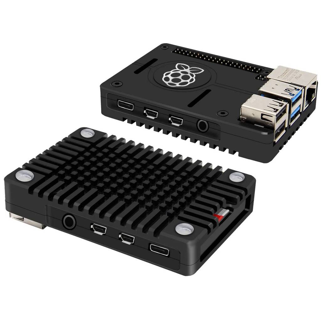 Raspberry Pi 4 Case (N300), Ultra-Thin CNC Aluminium Case Passive Cooling สําหรับ Raspberry Pi 4 8GB