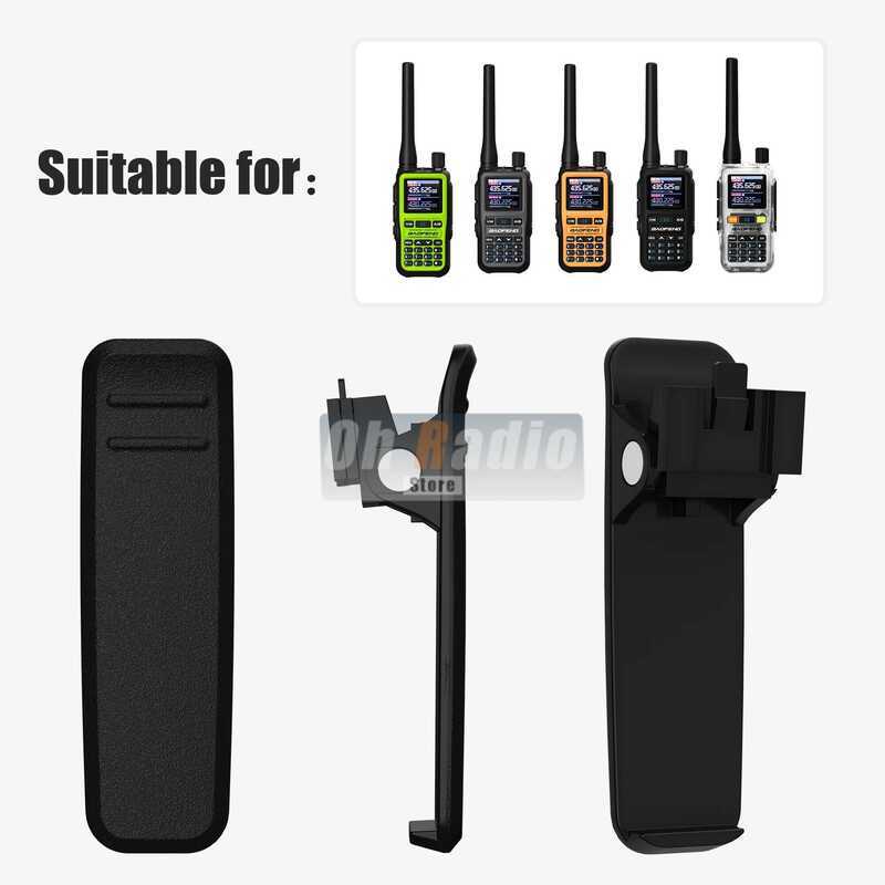 ▥ 1/2/5/10Pcs 100% Original  Uv-5R Belt Plastic Waist Clip For Bf-5R Mini Walkie Talkie