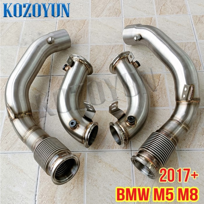 Downpipe Turbo For BMW M5 F90 M8 F91 F92 F93 S63 4.4L V8 2017-2023