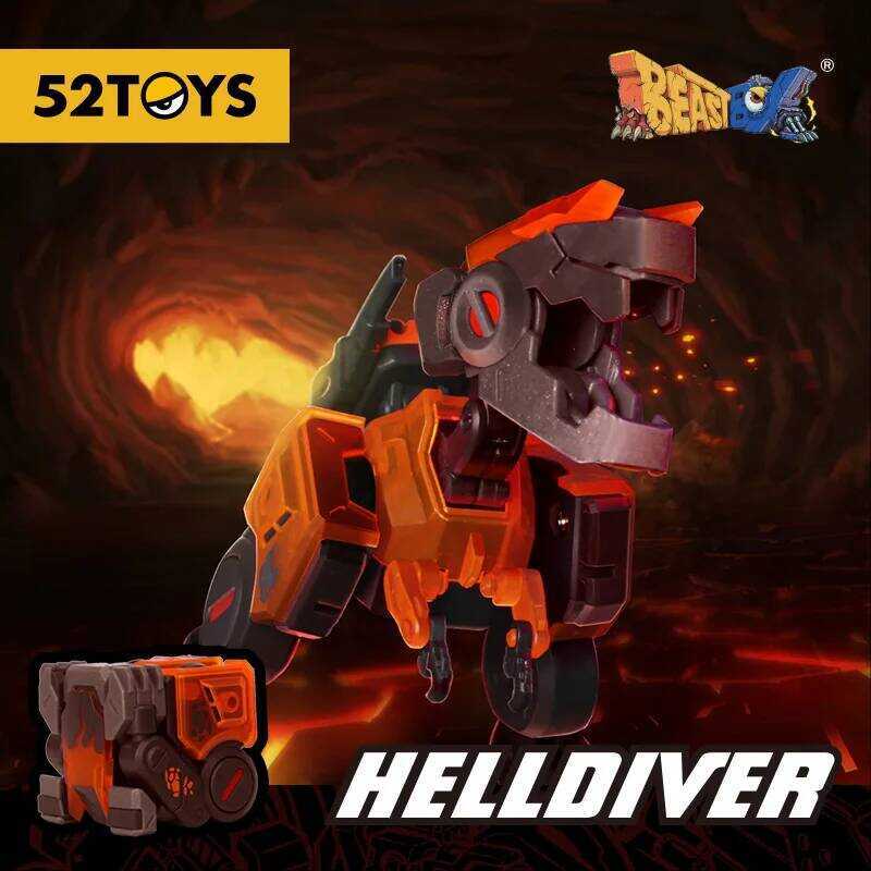 BEASTBOX 52Toys Bb-02Hd Helldiver, Deformation Toys Action Figure, Collectible Converting Toys, No
