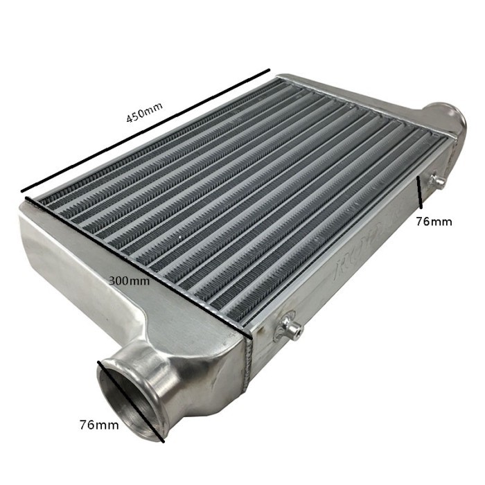 450*300*76mm Universal Turbo Intercooler bar&plate OD=76mm Front Mount intercooler