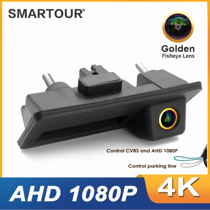 4K CCD AHD 1080P 180° Car Rear View Trunk Handle Camera For VW Passat Golf Polo B6 B7 Jetta Tiguan