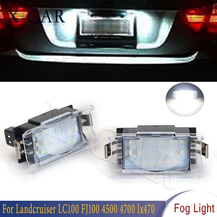 2PCS For BMW 5 Series E34 1991 1992 1993 1994 1995 1996  LED License Number Plate Light Lamp