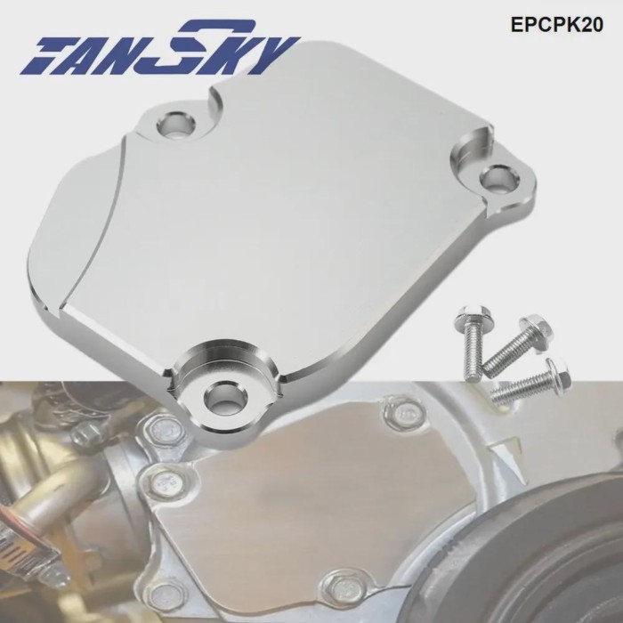 TANSKY Billet Timing Chain Tensioner Cover Plate Fit For Honda Acura K20,K20A,K20Z,K24,K24A K-Serie