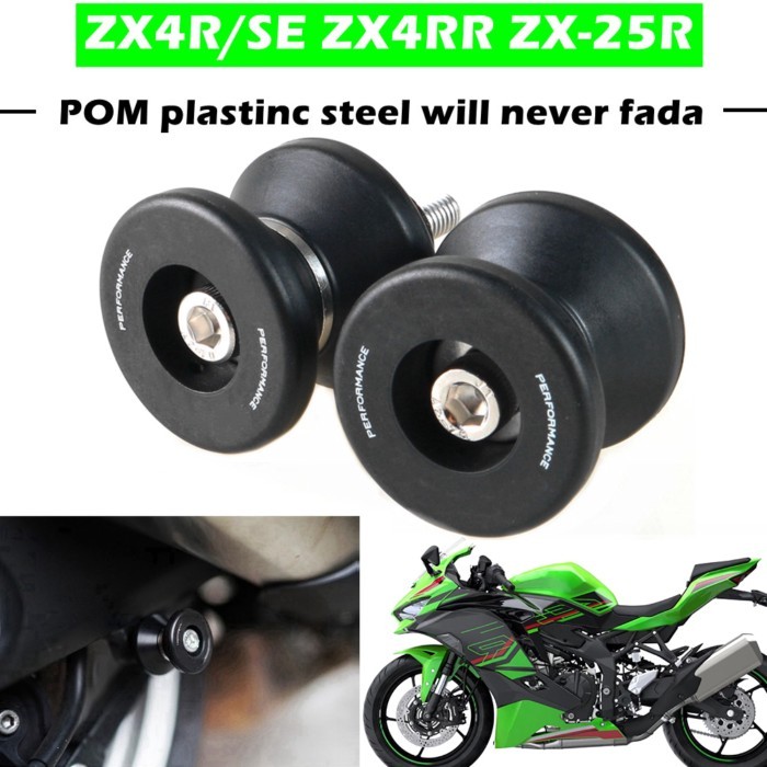 8MM Motorcycle Accessories Swingarm Spools Slider For KAWASAKI ZX4R ZX4RR ZX-4RSE  ZX25R ZX-25R ZX6