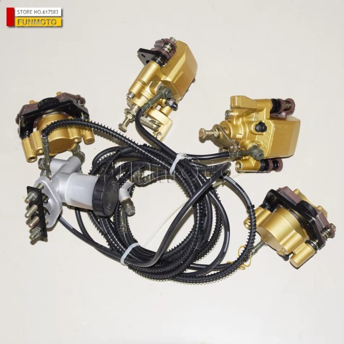 One Set Brake System Suit Kindroad 650 buggy/kinroad 1100cc gokart / 650cc/800cc buggy