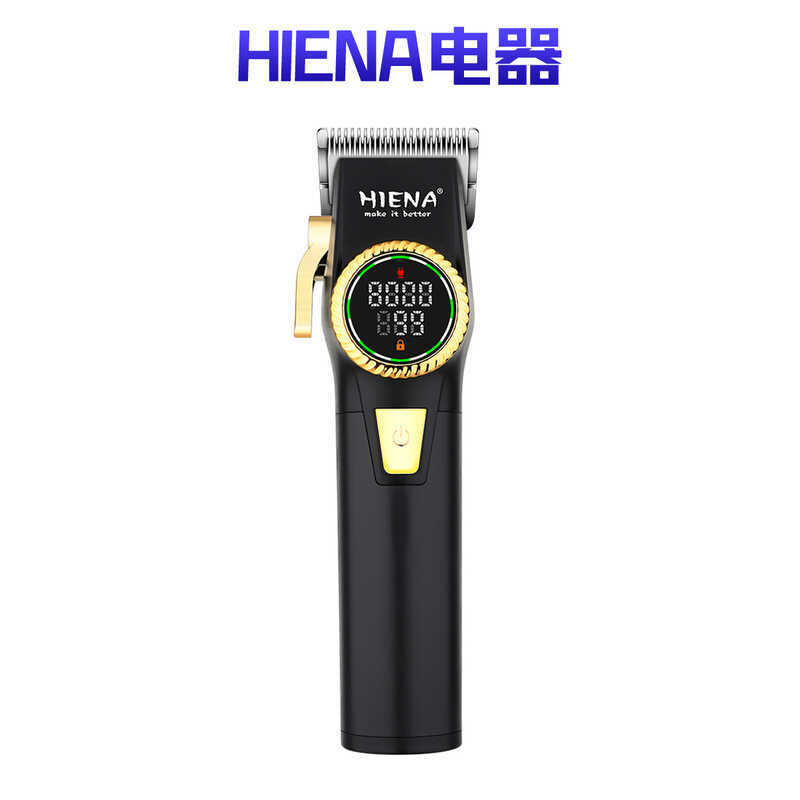 HIENA Professional Clipper ผมแบบชาร์จไฟได้ดิจิตอลจอแสดงผลผม Clipper ผม Clipper ผม