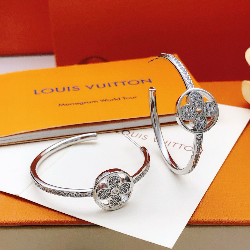 ต่างหูสไตล์ moon ล่าสุด ทำจากทองเหลือง f42