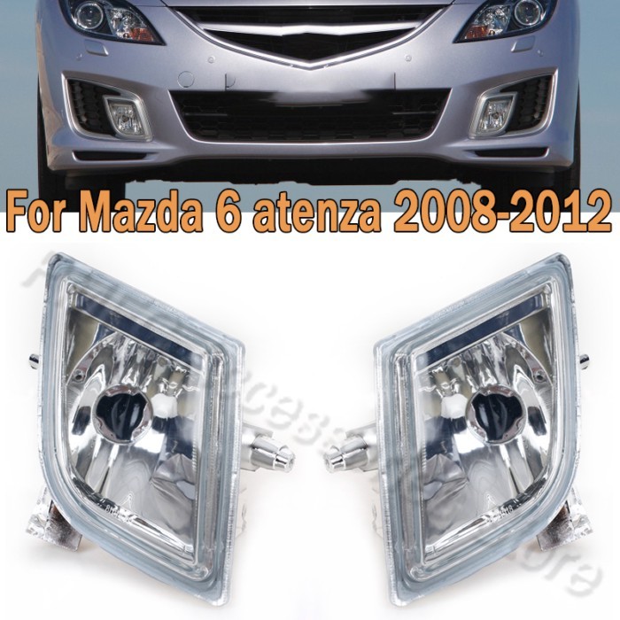 Car Front Bumper Fog Light Fog Lamp Assembly For Mazda 6 atenza 2008 2009 2010 2011 2012 GV7D-51-68