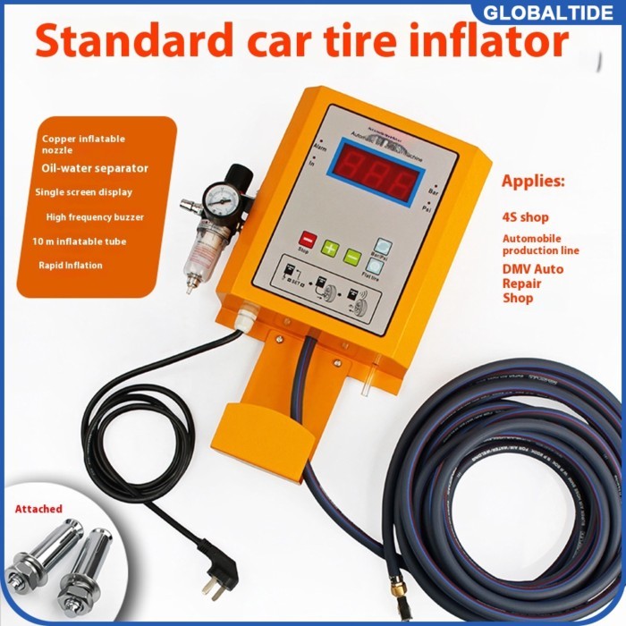 Automatic Auto Tire Shop Inflator Pump Auto Repair Shop Wall Tire Digital Display Air Injection Mac