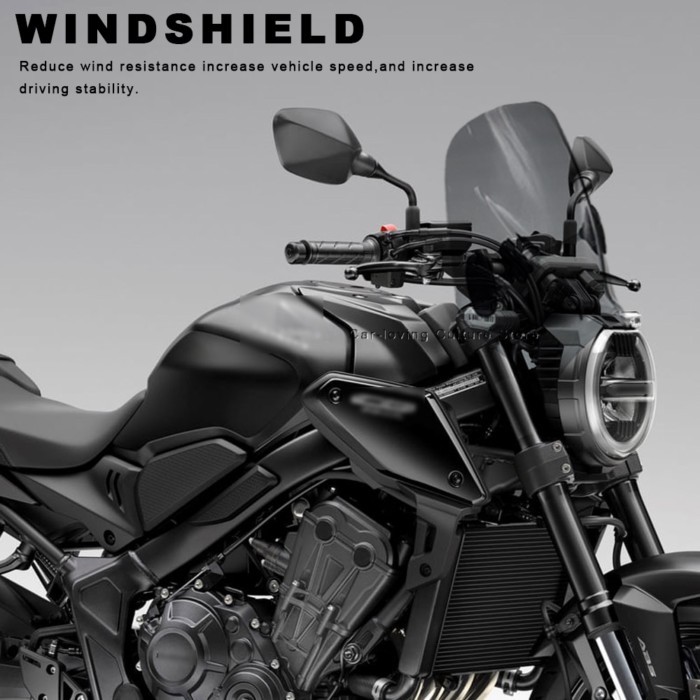 For CB650R CB 650 R CB 650R CB650 R cb650r Motorcycle ABS WindScreen Windshield Viser VIsor Double