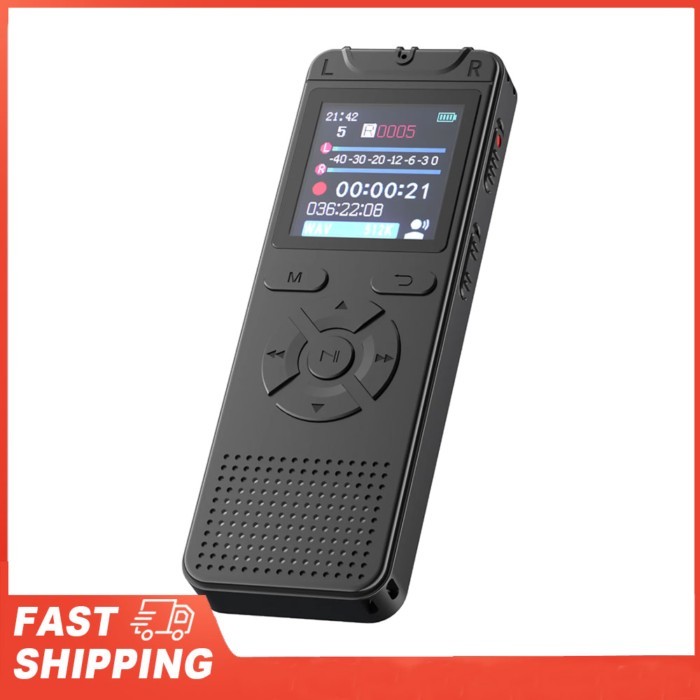 50 Hours Recording Time 1.44" Screen Clear Sound Portable Meeting Voice Recorder for Students Journ