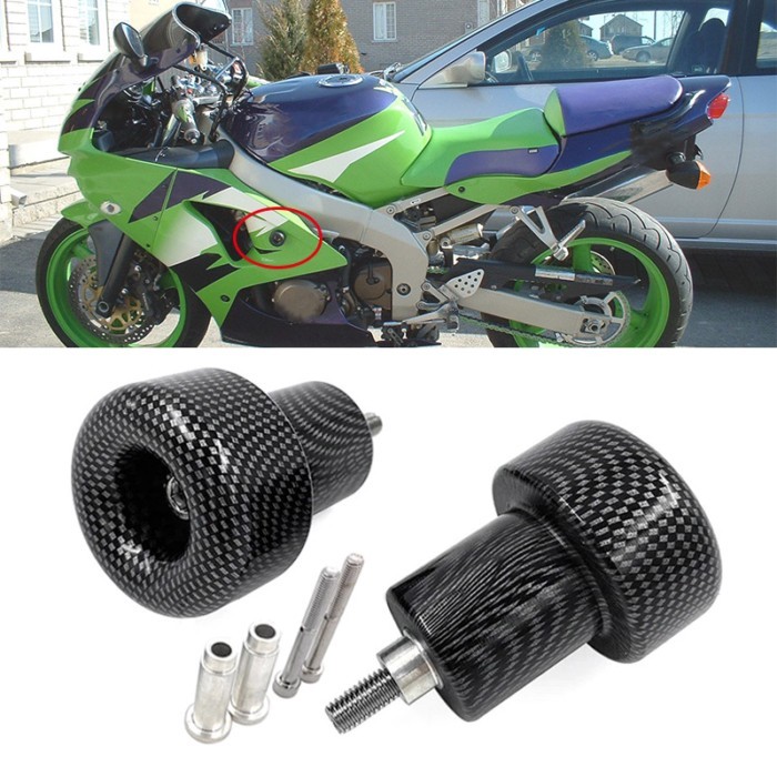 For Kawasaki Ninja ZX-6R 1998-2002 ZX-9R 1998-2003 ZX-12R 2001-2004 No Cut Motorcycle Frame Sliders