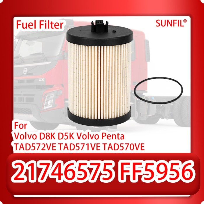 21746575 FF5956 Fuel Filter for  Volvo D8K D5K Volvo Penta TAD572VE TAD571VE TAD570VE