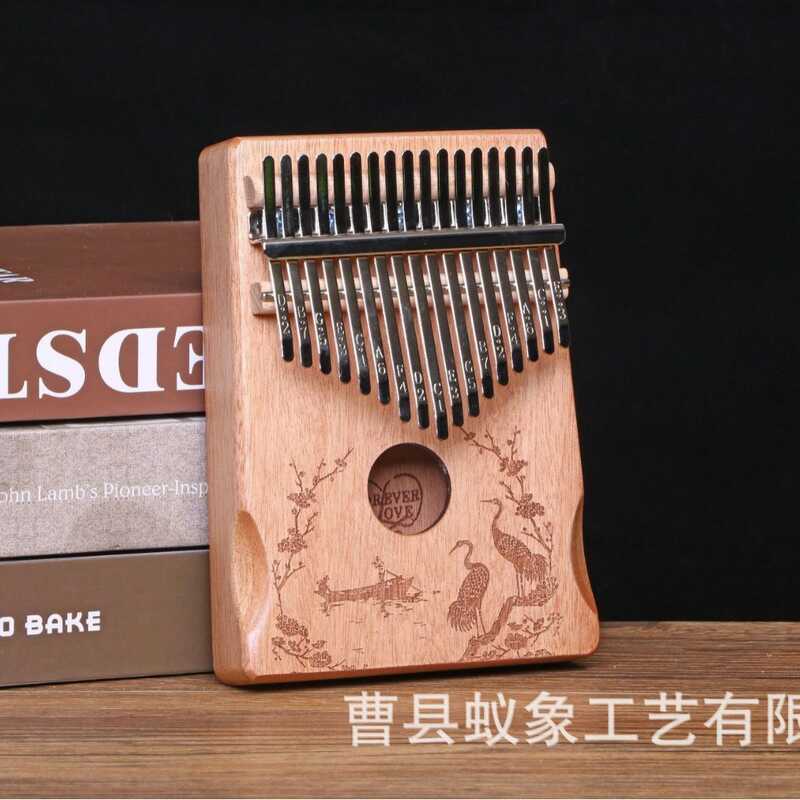 เปียโนนิ้วหัวแม่มือ Kalimba 21-Tone กล่องไฟฟ้า 17-Tone เปียโนนิ้วคริสตัล Kalimba แบบพกพา Easy-to-เรี