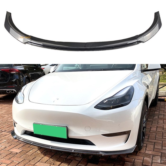 For Model Y Front Lip Splitter For Tesla Model Y front bumper splitter 2020 2021 2022
