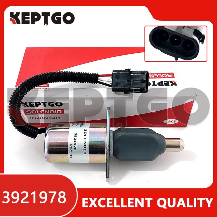 for Cummins 6CT 6CTA Engine Fuel ShutOff Solenoid Valve 12V 3921978