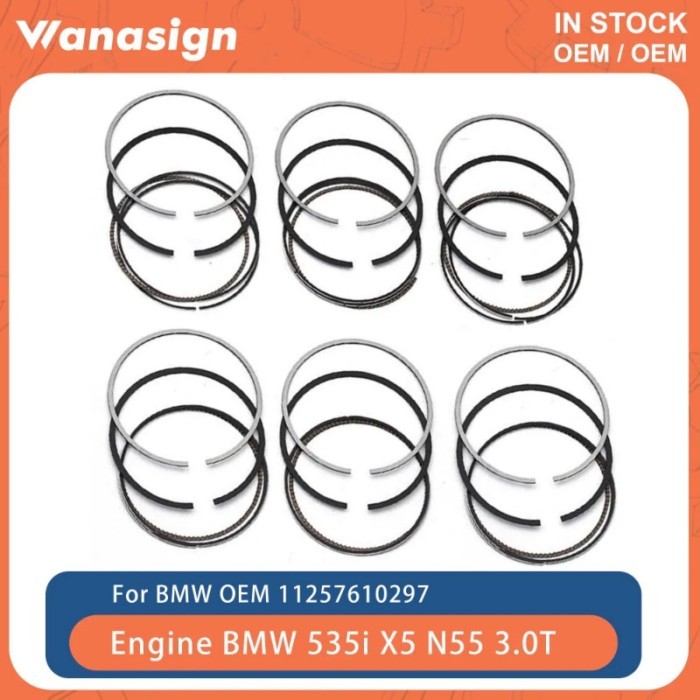 Engine Piston Rings Set Fit 3.0 T For BMW 535i 435i 335i M4 X5 F10 F30 F80 F32 E70 E71 N55 N55B30 3