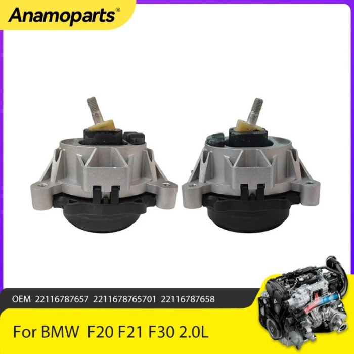 Engine Parts Front Left Right Trans Motor Mount Set Fit 2.0 1.6 T L L4 GAS N20B20A N20B20B N26B20A