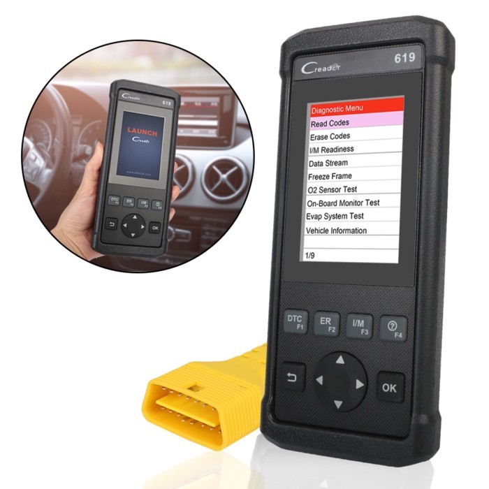 LAUNCH CR619 OBD2 Automotive Scanner Read Clear Error Code ODB ABS SRS Airbag OBD2 Car Diagnostic T