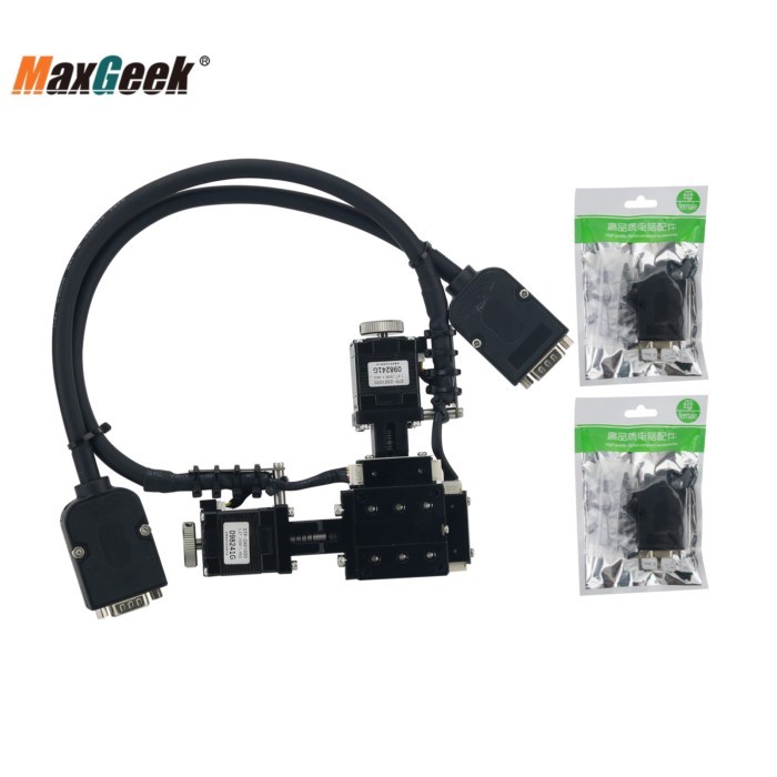 Maxgeek FEY4015 40x40mm/1.6x1.6" XY Axis Sliding Table Sliding Stage Cross Roller Type Motorized Pl