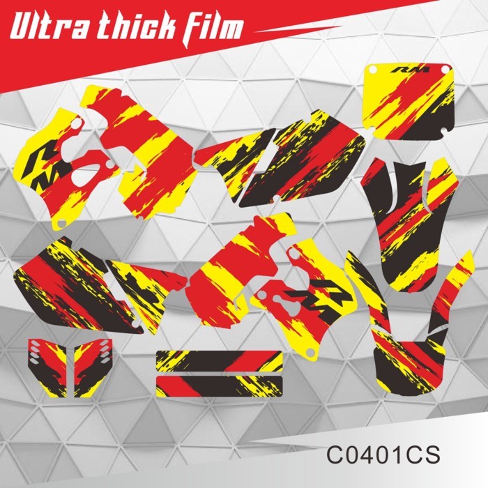 for SUZUKI RM 125 RM 250 RM125 RM250 1996 1997 1998 Graphics Decals Stickers Kit Custom Number Name