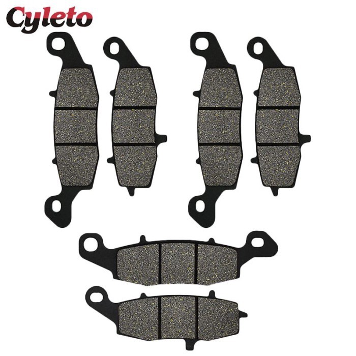 Cyleto Motorcycle Front Rear Brake Pads for Kawasaki Vulcan Nomad VN1500 VN1600 VN1700 VN 1500 1600