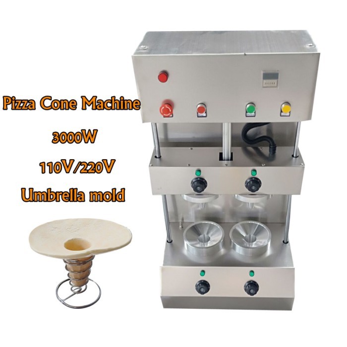 Commercial Pizza Cone Machine Cone Pizza Forming Machine Pizza Shop Equipment 2 Head Pizza Maker Ma