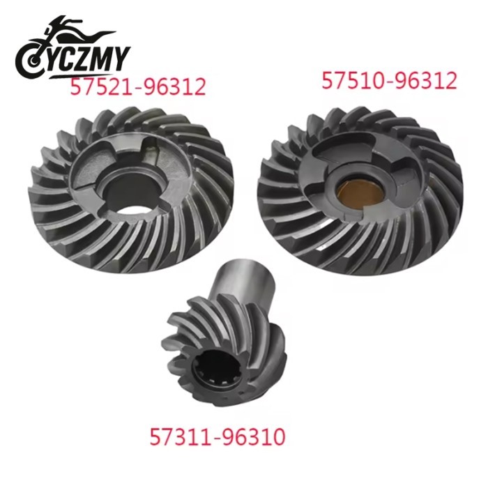 Gear Kit for Suzuki 20HP 25HP 30HP DT20 DT25 DT30 DT25C DT30C Outboard Motor 57521-96312 57510-9631