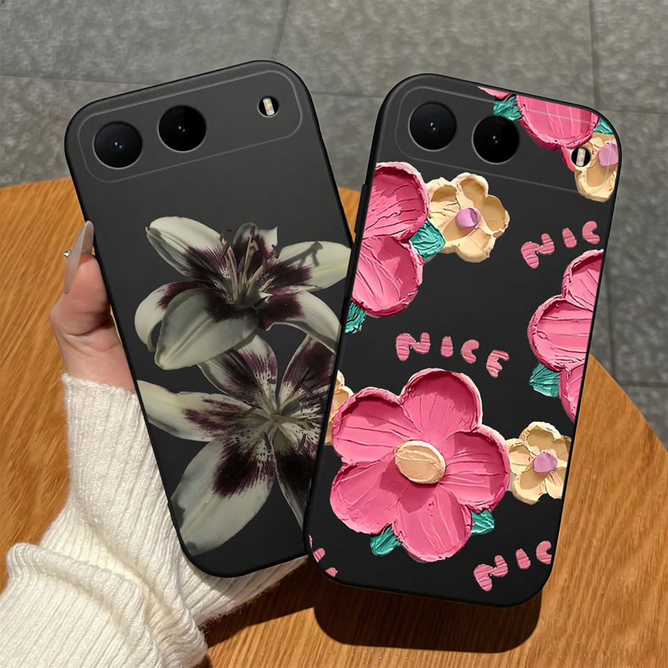 สําหรับ Tecno Spark 40 5G กรณี Spark 40C 40 Pro Plus หรูหราดอกไม้ Soft Matte ซิลิโคนกันกระแทกทนทานสําหรับ Spark40 40C สําหรับ Spark40Pro 40Pro + ฝาครอบโทรศัพท์