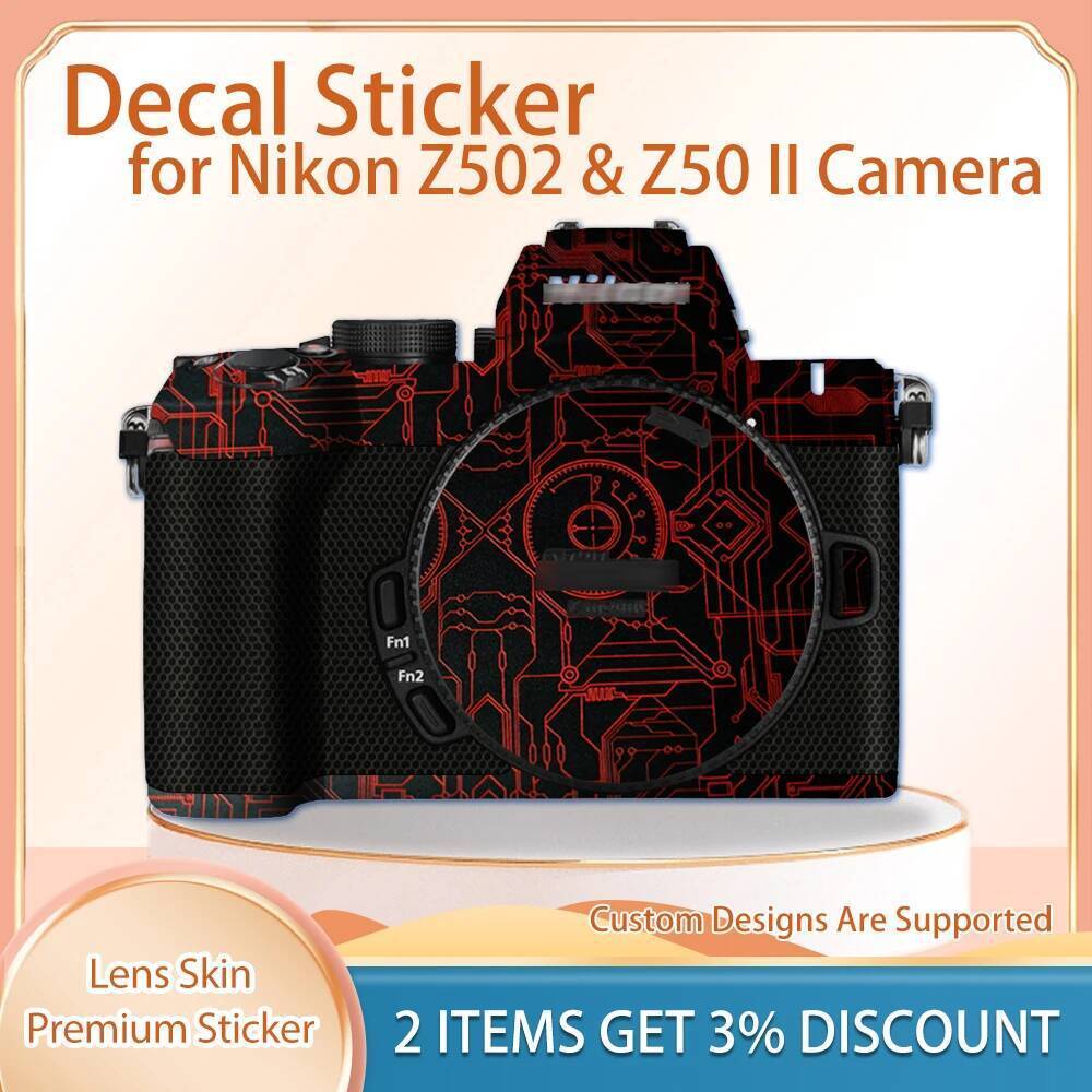 Z502 ฟิล์มป้องกันสําหรับ Nikon Z502 Z50II Z50 Mark II กล้องผิว Decal ฝาครอบฟิล์ม Z50 II Decal ผิวกล้