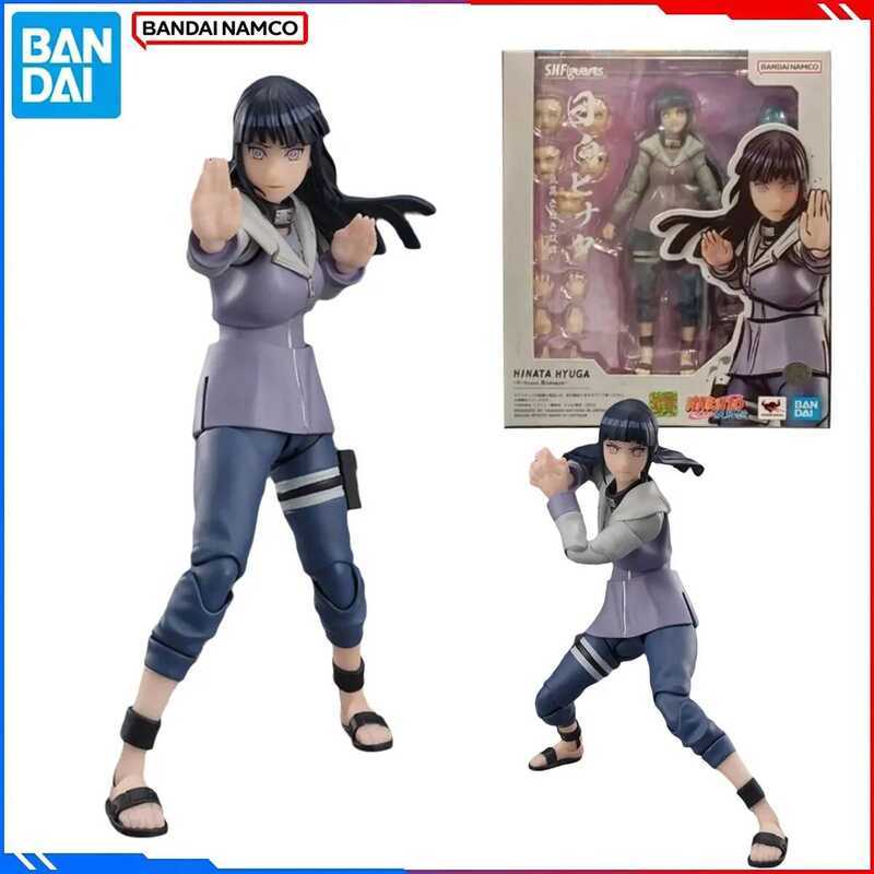 Genuine Bandai Original NARUTO Figure Model Kits SHnime Figures Hinata Hyuga Virtuous Byakugan Acti