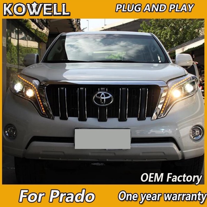 Car Styling for Toyota Prado Headlight 2014 2015 2016 Prado Head Lights New Prado DRL Turn Signal L