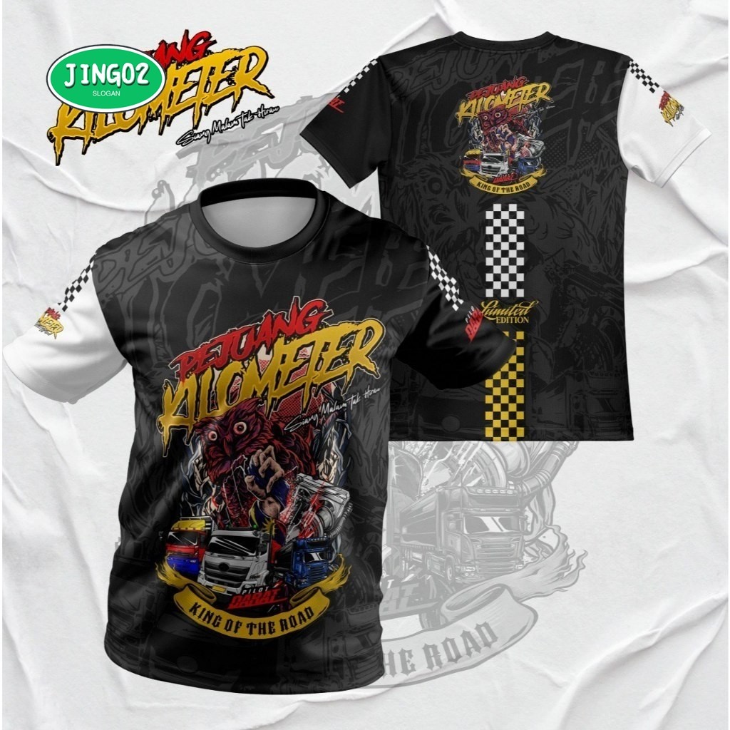 (JING02)Pejuang Kilometer Siang Malam Tak Heran Pilot Darat King Of The Road Limited Edition | Baju 