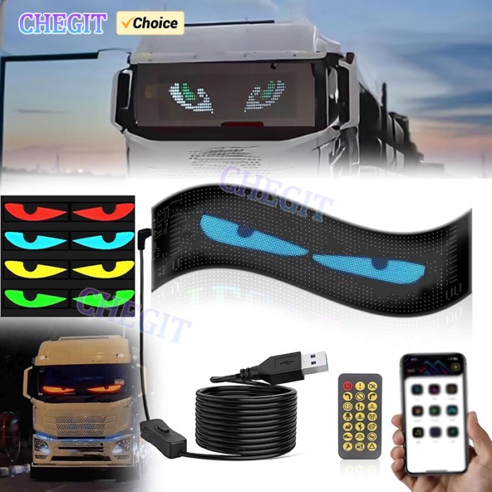Demon Eyes DIY Programmable Flexible LED Display for Car Car LED Logo APP LED Matrix Pixel Panel Ni
