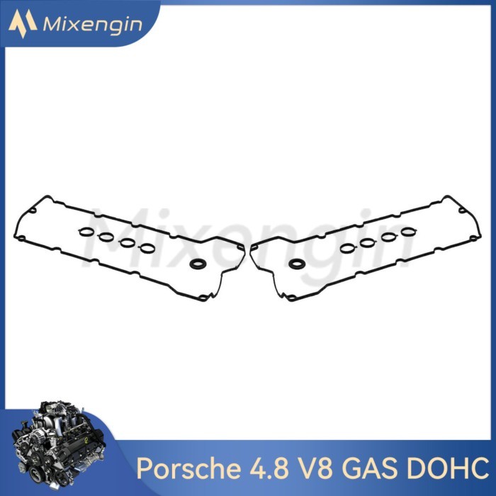 engine Valve Cover Gasket Kits fit 4.8 L T V8 GAS DOHC for Porsche Cayenne Panamera 4.8L 2008-2014