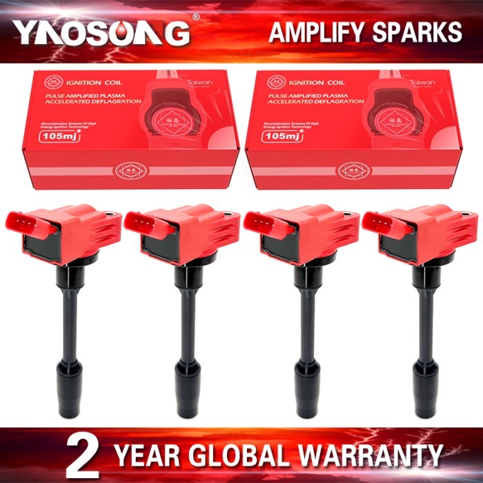 4PCS Performance Ignition Coil Pack 90919-02272 9091902272 UF811 UF-811 For Toyota Prius 1.8L L4