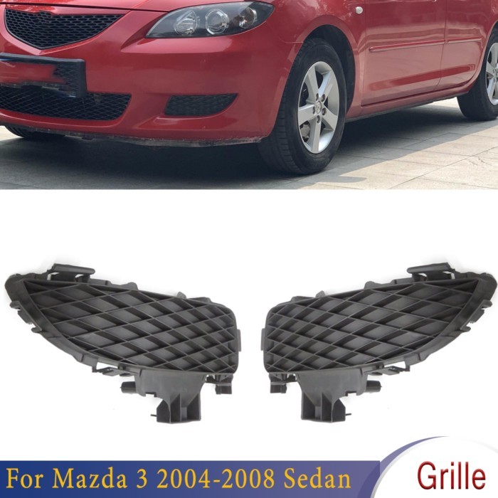 For Mazda 3 2004 2005 2006 2007 2008 Sedan Front Bumper Fog Lamp Light Grille Cover Frame BS1C-50-C