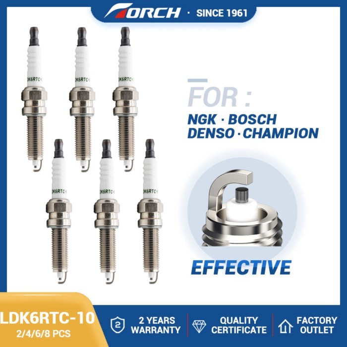 Candle LKR6D-10E Spark Plug Replacement for Bujia Torch Brand LDK6RTC-10 Champion RER8YC Denso XUH2